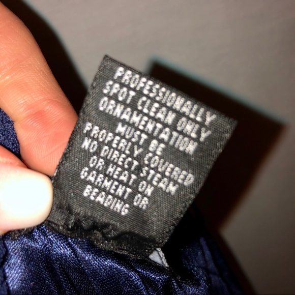 Dave & Johnny- Navy Cocktail Dress- Size 0 (NWT) - Picture 7 of 8